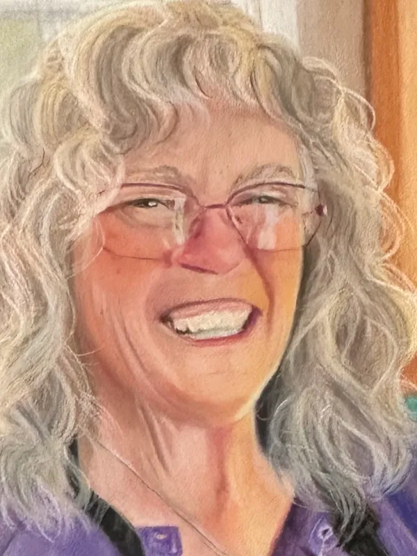 detail of woman's face