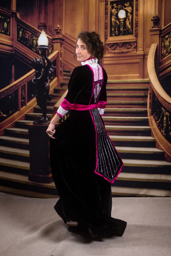Back view of gown
