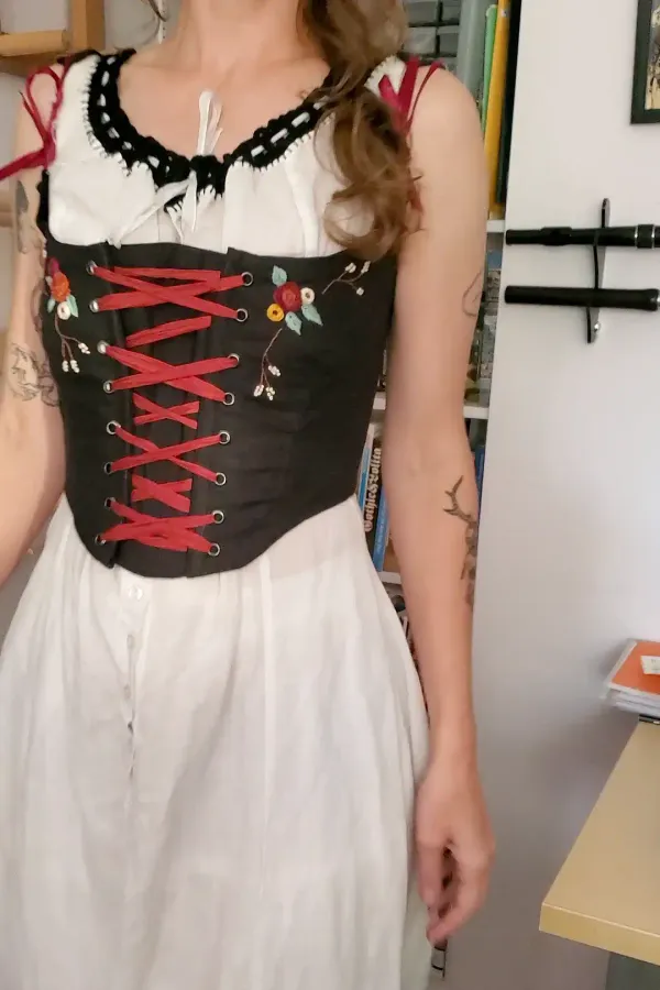 Full view of stays being modeled