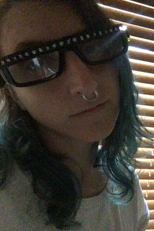 rectangular diffraction glasses with a strip of leds at the top