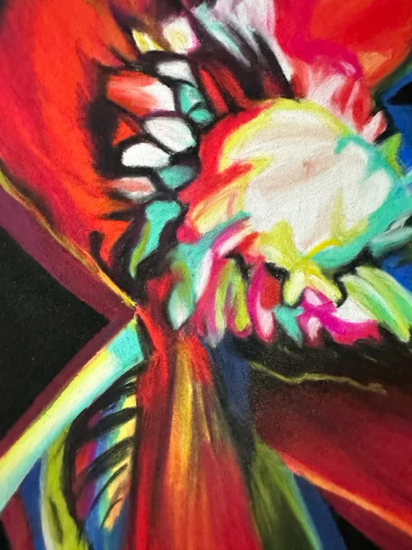 detail of poppy center