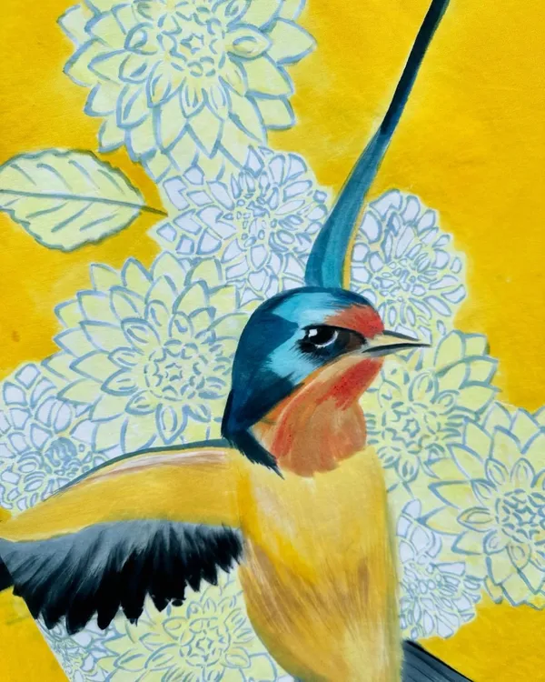 detail flying swallow